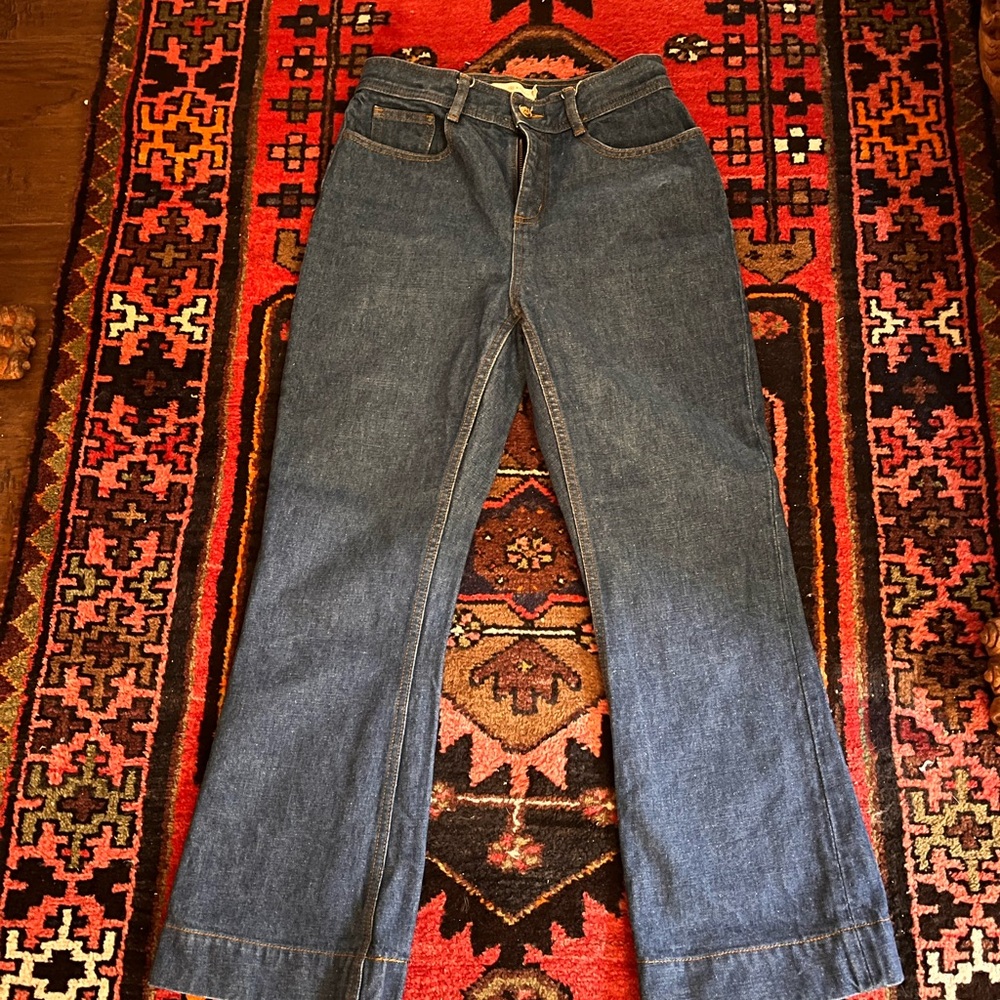 Tory Burch Blue Flare Jeans Size 26